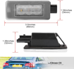 Picture of Led valstybinio numerio lempos lempute, suderinama su Peugeot 207                                                                                     